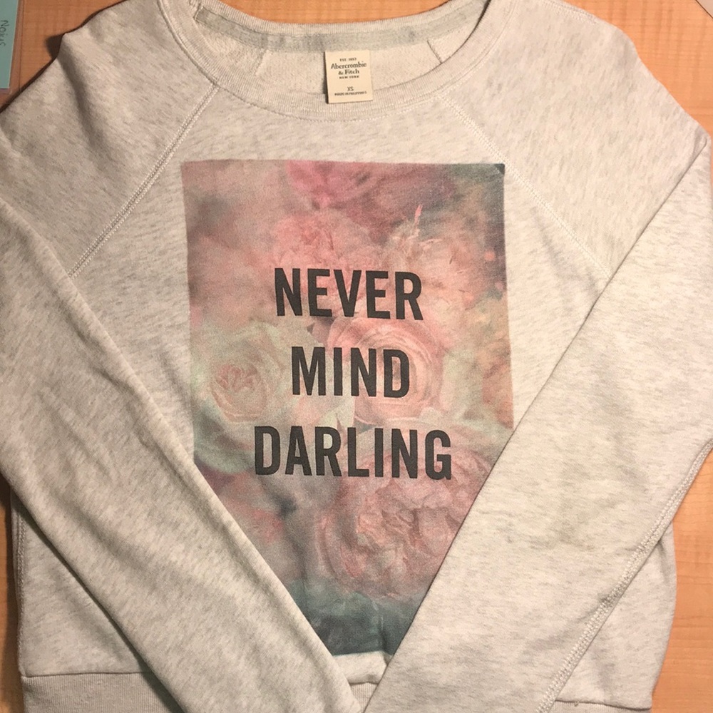 Abercrombie “Never Mind Darling” sweatshirt xs